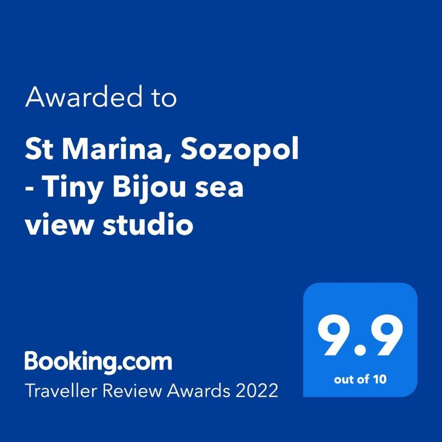 Tiny Bijou Sea View Studio - Santa Marina - โซโซโปล ภายนอก รูปภาพ